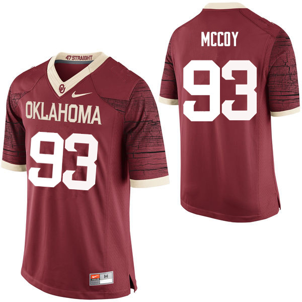 Oklahoma Sooners #93 Gerald McCoy College Football Jerseys Limited-Crimson
